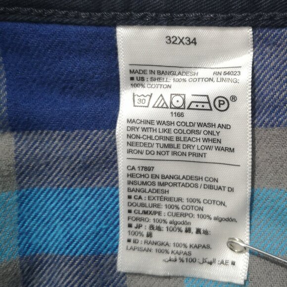 NWT Old Navy Men's Size 32/34 Navy Light Fleece Lined Straight Leg Casual Pants - Picture 3 of 12